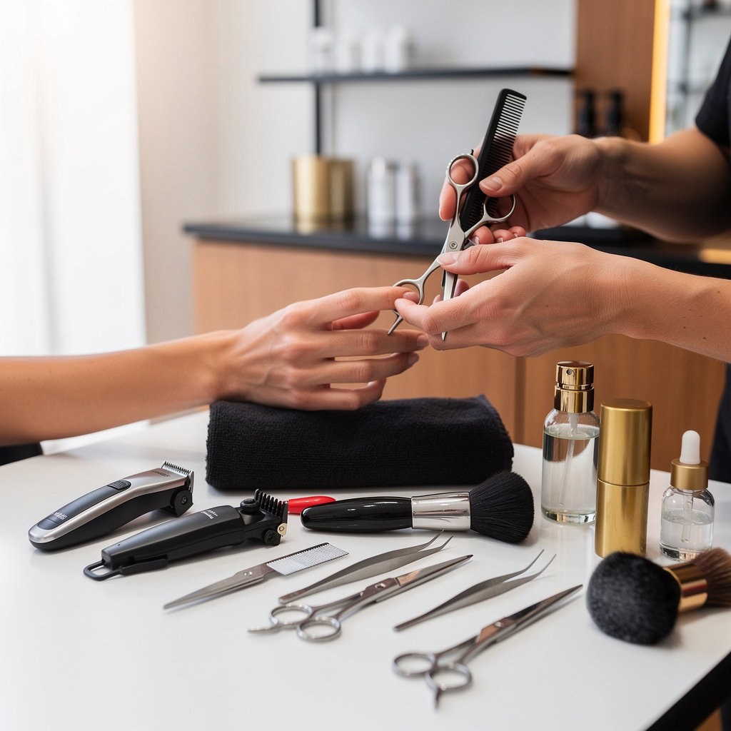 Luu Barber Shop & Beauty Salon professional beauty and grooming services in San Diego offering haircuts, nails, lashes, and microblading