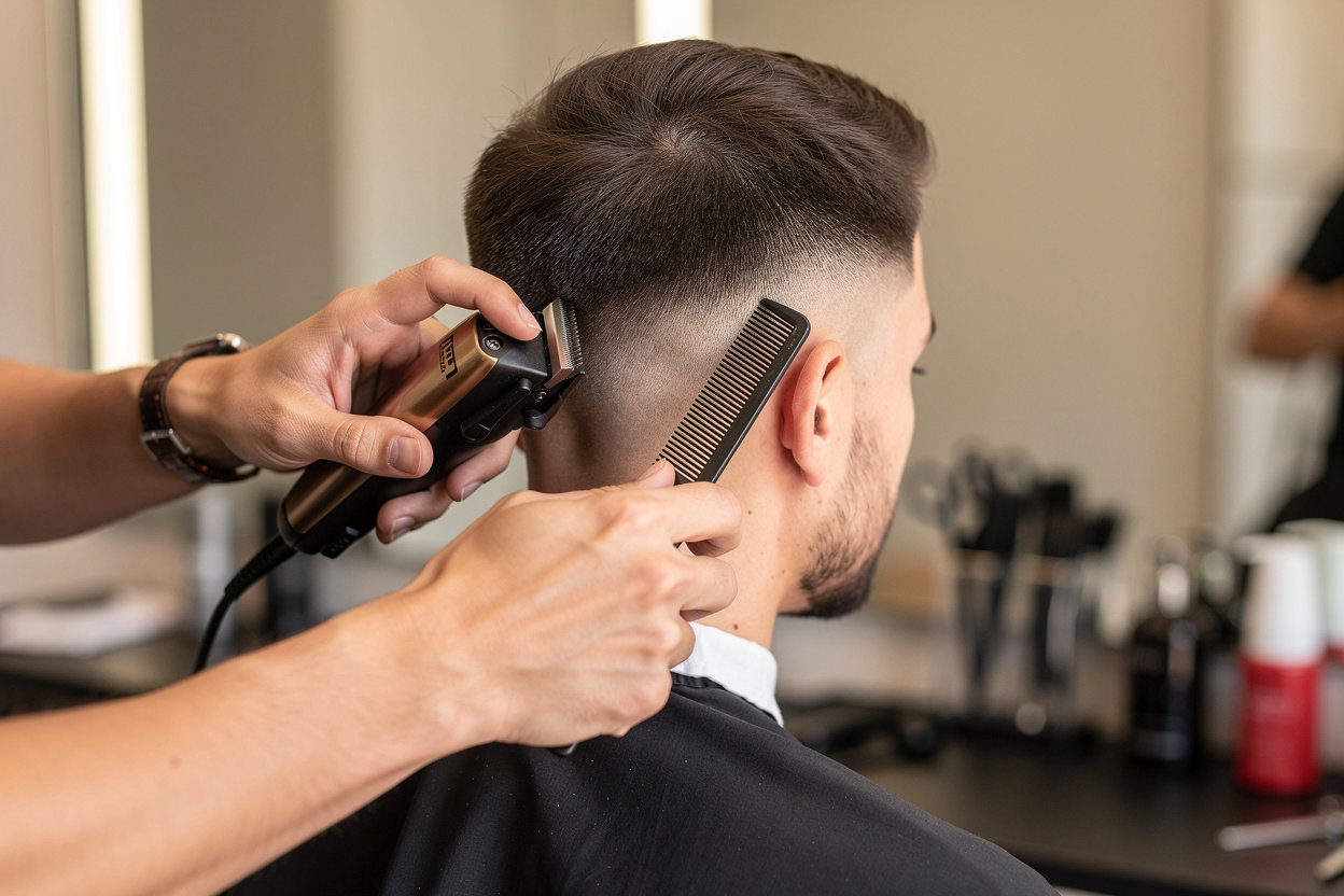 Luu Barber Shop & Beauty Salon professional haircut service on Morena Boulevard, San Diego—quality barber and beauty salon for men and women